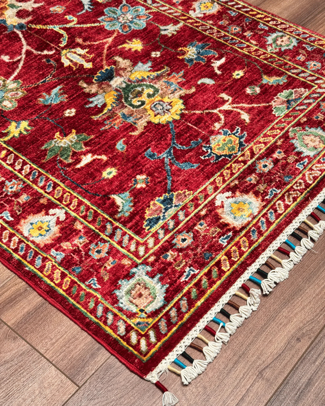 Sultani Hand-Knotted Wool Rug 2' 6" x 3' 9"
