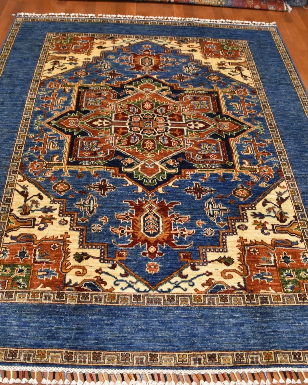 Sultani Hand-Knotted Wool Rug 5' x 6' 95"
