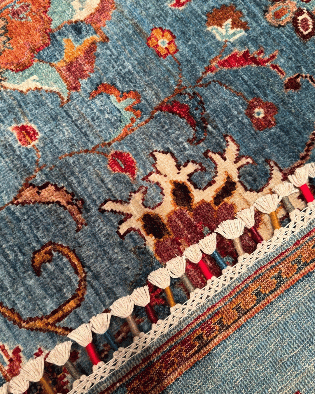 Sultani Hand-Knotted Wool Rug 3' 3" x 4' 9"