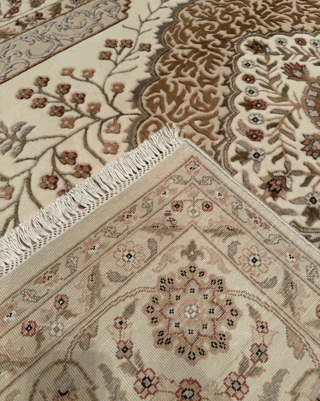 Tapis en laine style afghan 55 x 146 cm