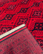 Handwoven Afghan Style Wool Rug 6' 4" x 9' 7"