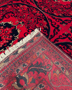 Tapis en laine style afghan 55 x 146 cm