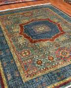 Mamluk Hand-Knotted Wool Rug 5' 1" x 6' 2"