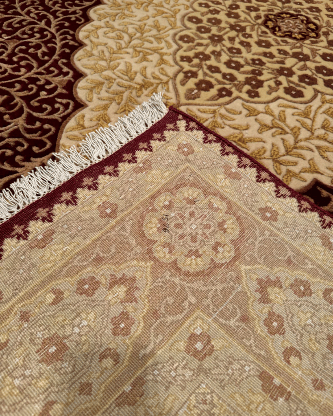 Ottoman Elegance Hand-Knotted Wool Rug 5' 7" x 8' 5"