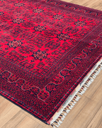 Tapis en laine style afghan 55 x 146 cm
