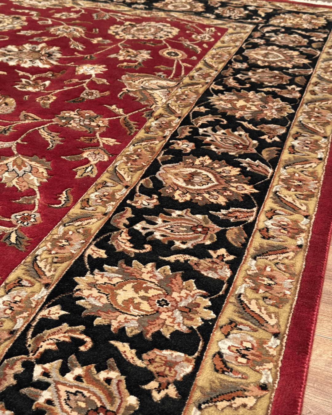 Ottoman Elegance Hand-Knotted Wool Rug 8' 3" x 10'