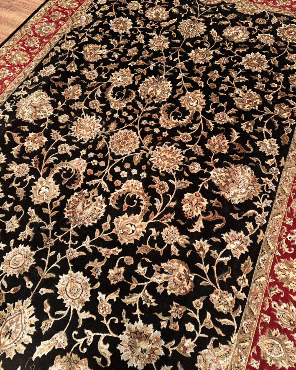 Ottoman Elegance Hand-Knotted Wool Rug 6' 6" x 10'