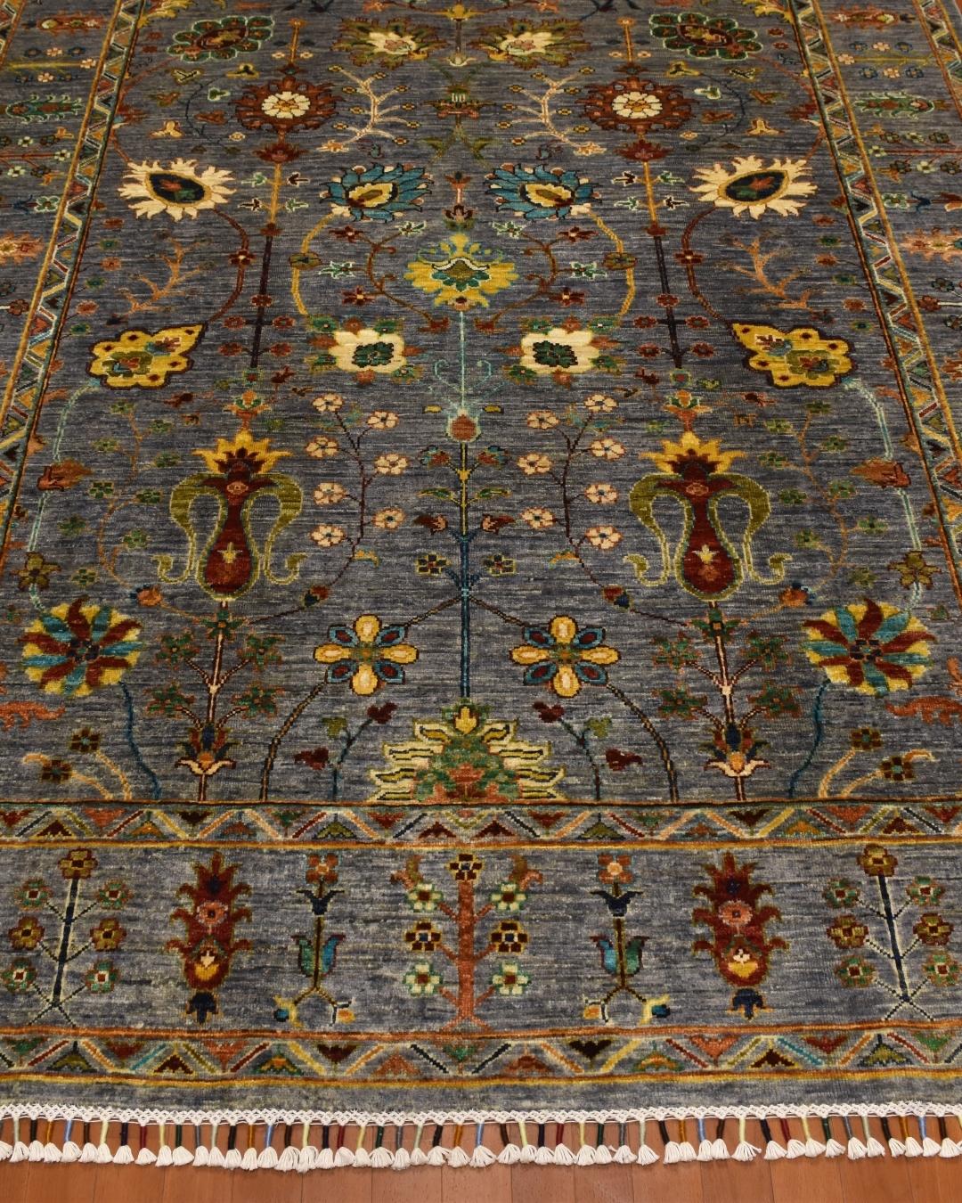 Sultani Hand-Knotted Wool Rug 6' x 8'