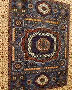 Mamluk Hand-Knotted Wool Rug 5' 1" x 6' 4"