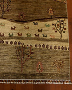 Sultani Hand-Knotted Wool Rug 5' x 8'