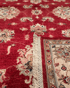 Ushak Hand-Knotted Wool Rug 4' x 6'