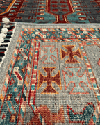 Veziri Hand-Knotted Wool Rug 5' 7" x 7' 7"