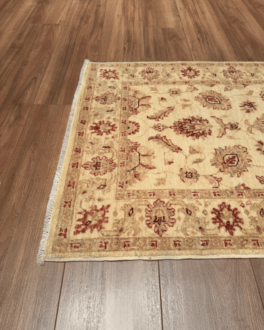 Ushak Hand-Knotted Wool Runner 2' x 10'
