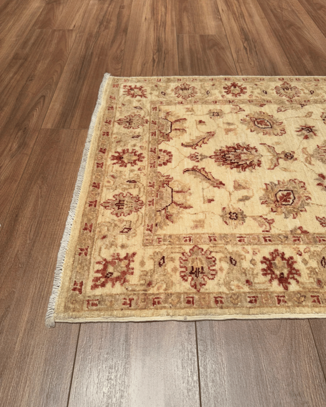 Ushak Hand-Knotted Wool Runner 2' x 10'