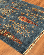 Sultani Hand-Knotted Wool Rug 4' 1" x 6' 1"
