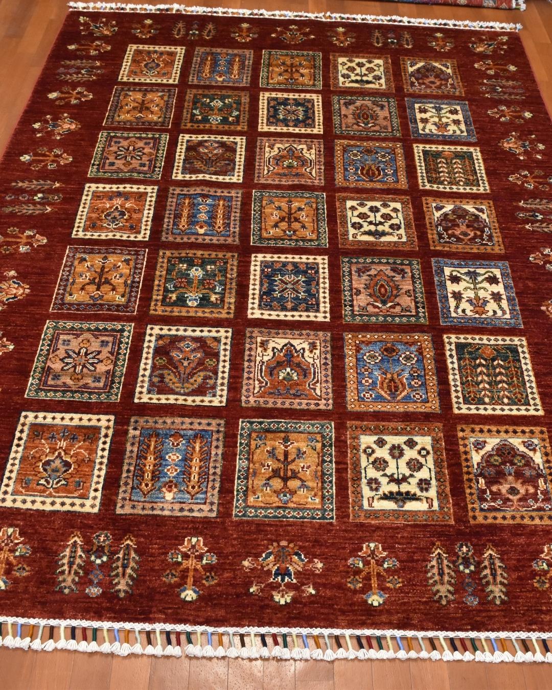 Sultani Hand-Knotted Wool Rug 5' x 6' 9"