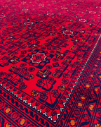 Handwoven Afghan Style Wool Rug 9' 7" x 13' 5"