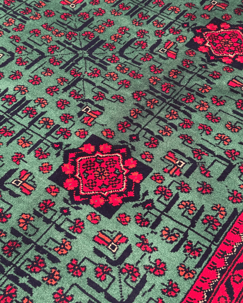 Wolle im afghanischen Stil 1,8x4,8ft – 55x146cm