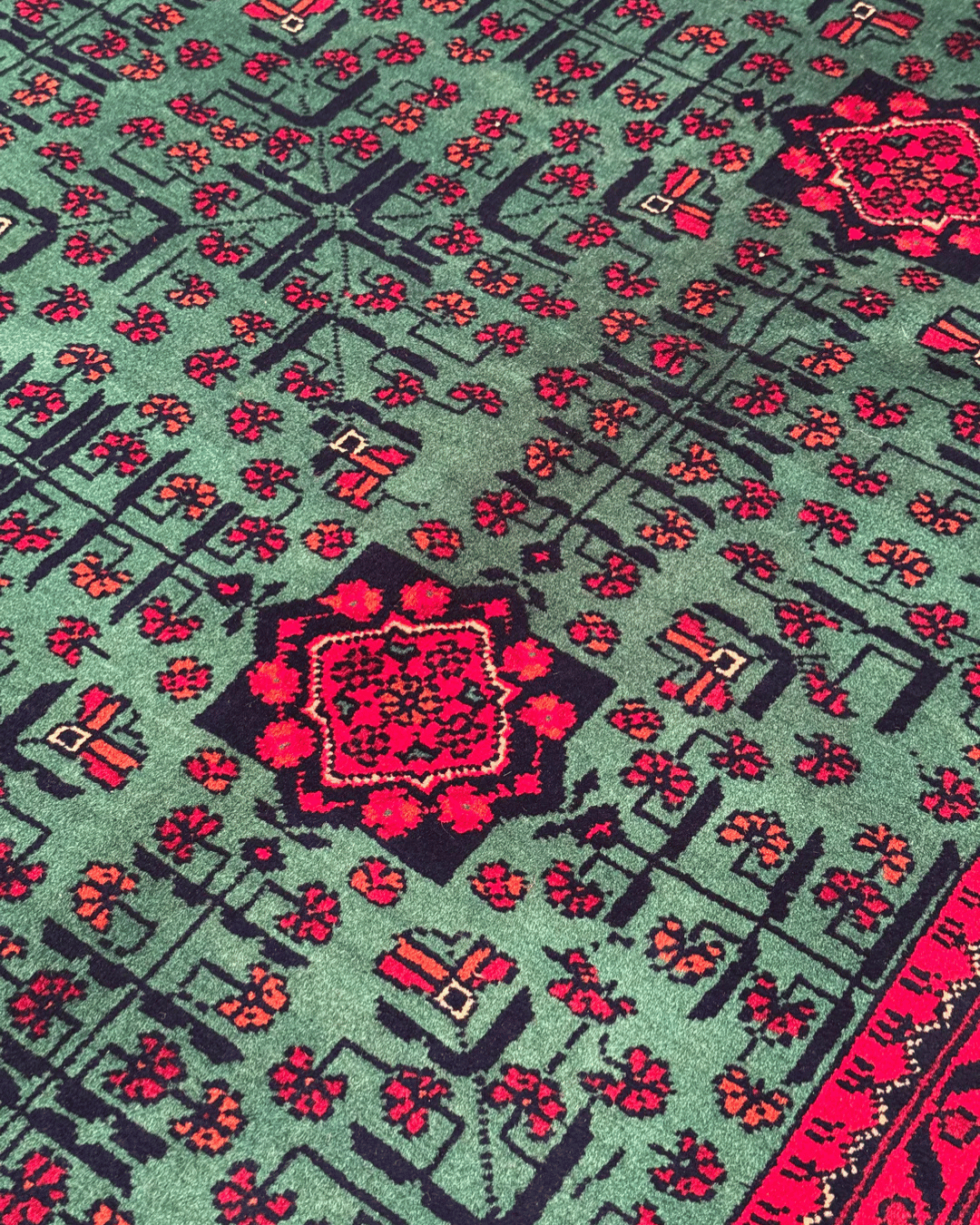 Wolle im afghanischen Stil 1,8x4,8ft – 55x146cm