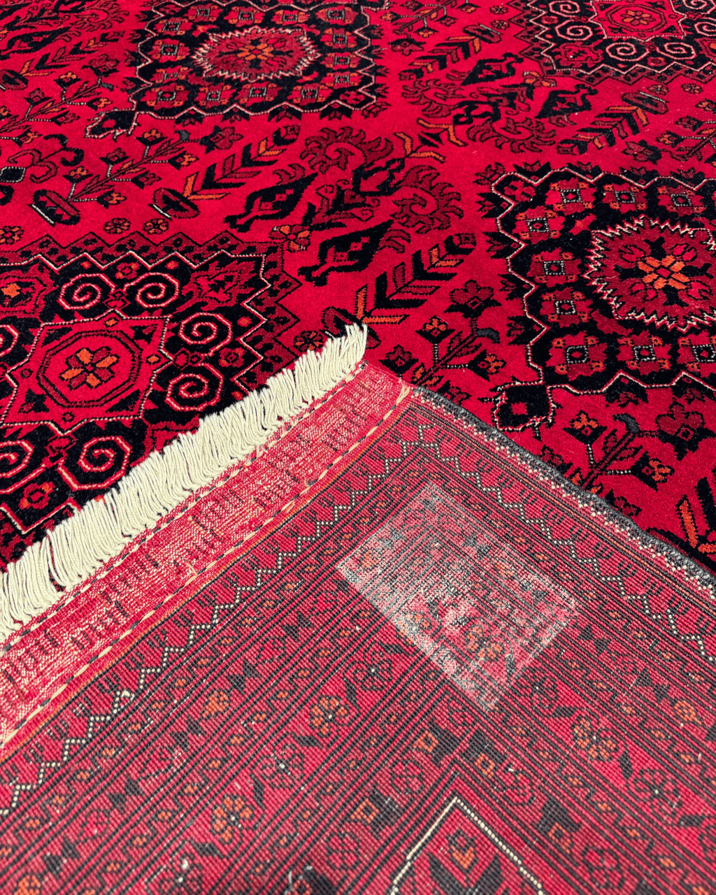 Handwoven Afghan Style Wool Rug 9' 6" x 12' 5"