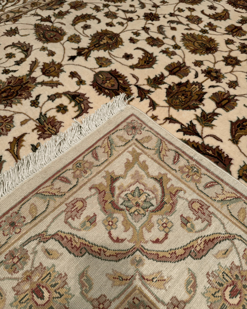 Tapis en laine style afghan 55 x 146 cm