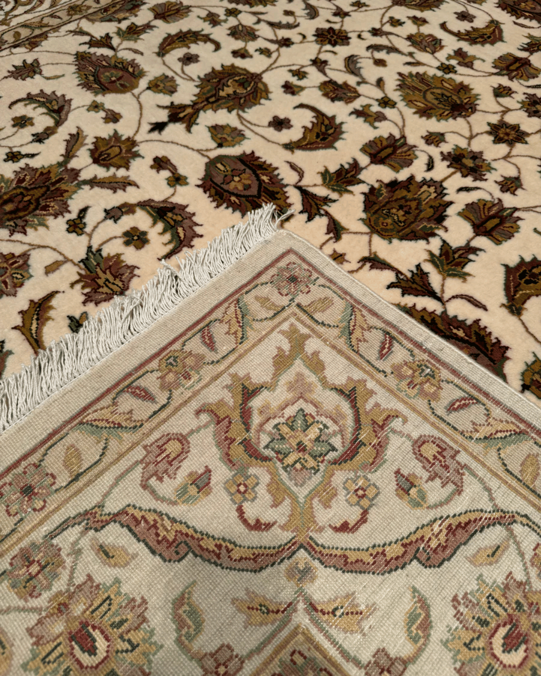 Tapis en laine style afghan 55 x 146 cm