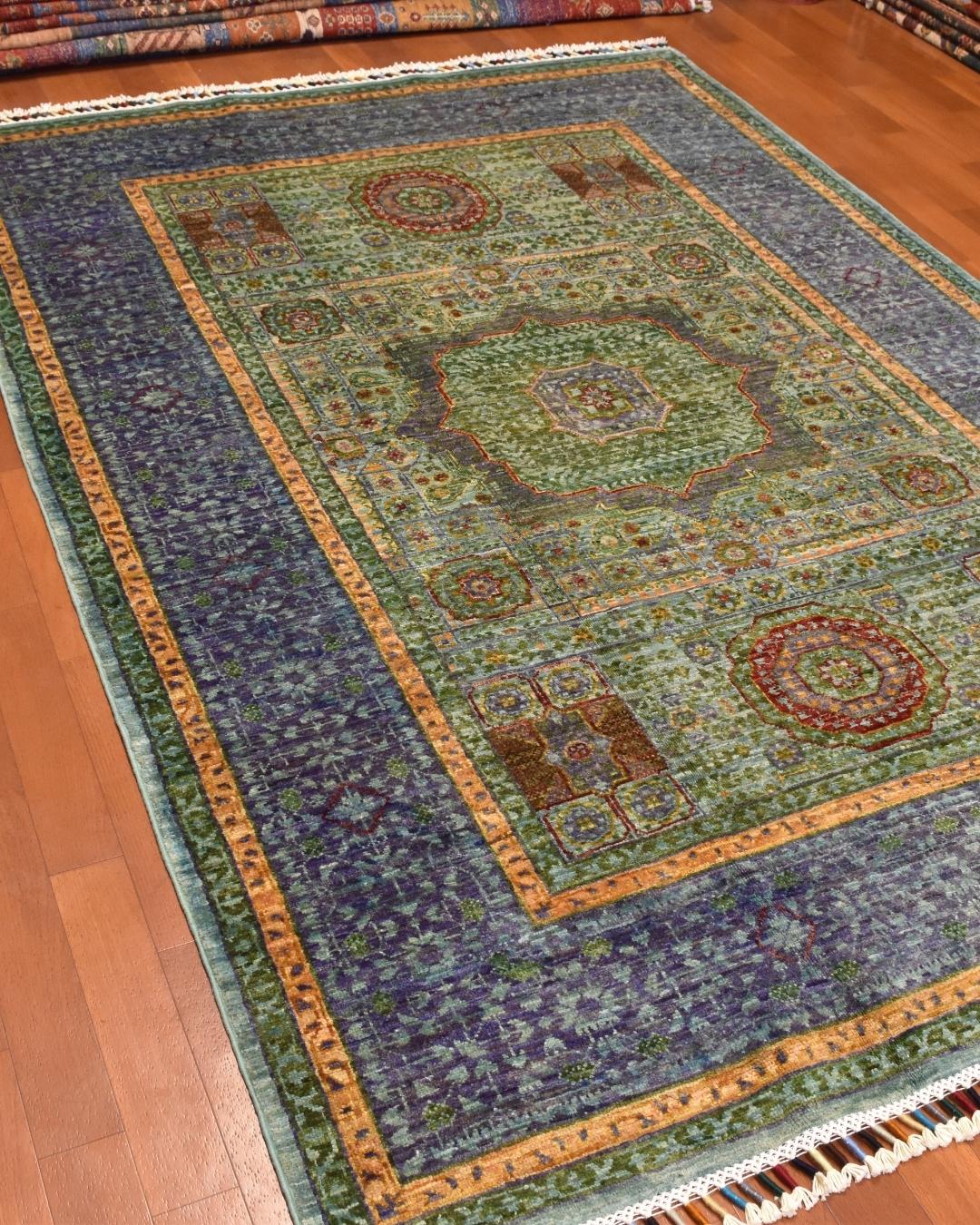 Mamluk Hand-Knotted Wool Rug 4' 2" x 6' 1"