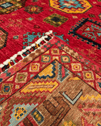 Veziri Hand-Knotted Wool Rug 5' 7" x 7' 8"