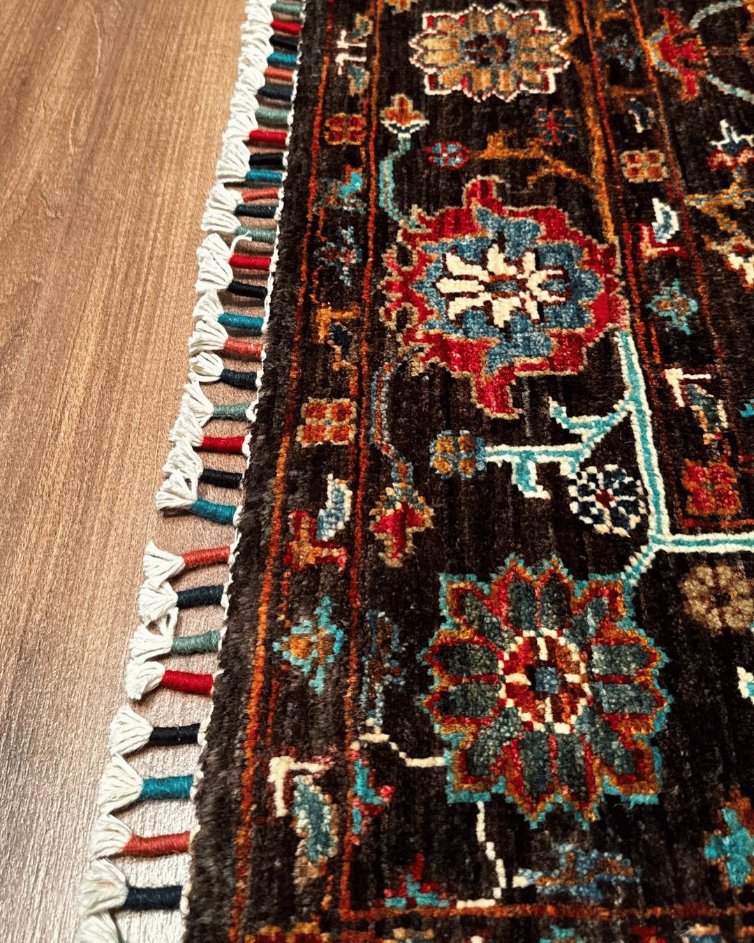 Sultani Hand-Knotted Wool Rug 3' 4" x 4' 9"