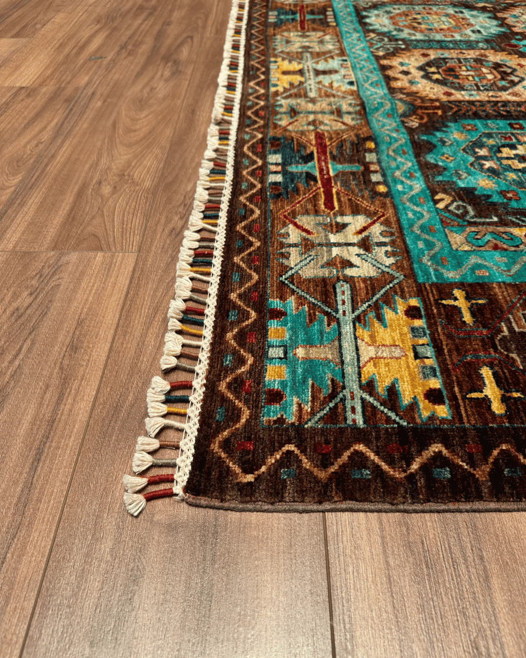 Veziri Hand-Knotted Wool Rug 5' 8" x 8' 1"