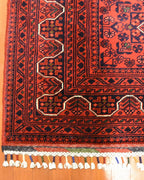 Afghan Hamyap Style Hand-Knotted Wool Rug 4' x 5' 9"