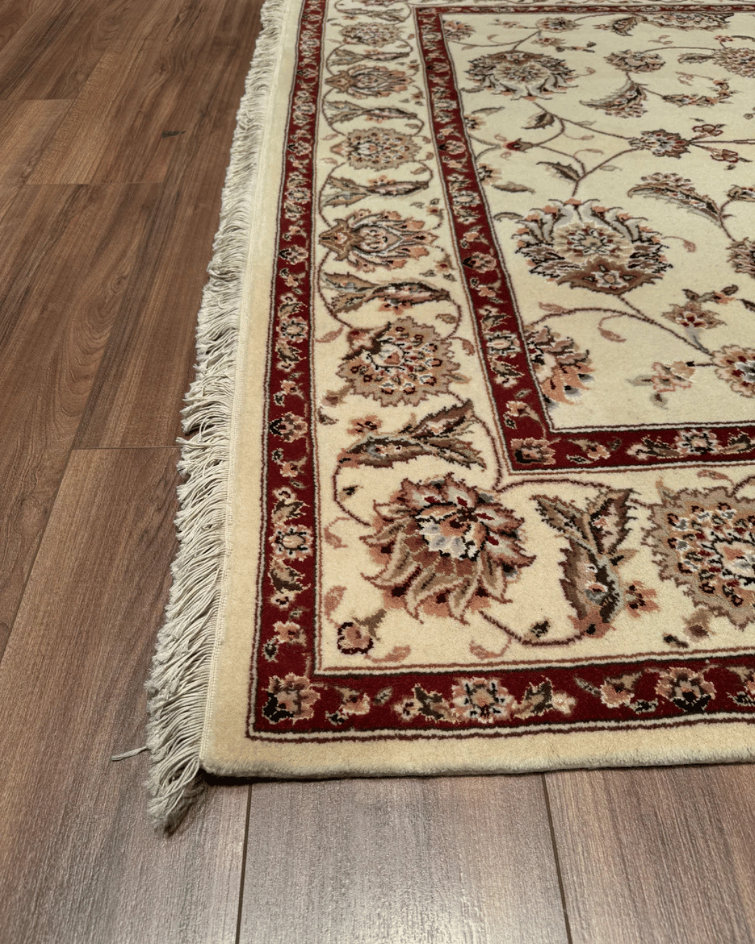 Ottoman Elegance Hand-Knotted Wool Rug 5' 8" x 8' 7"