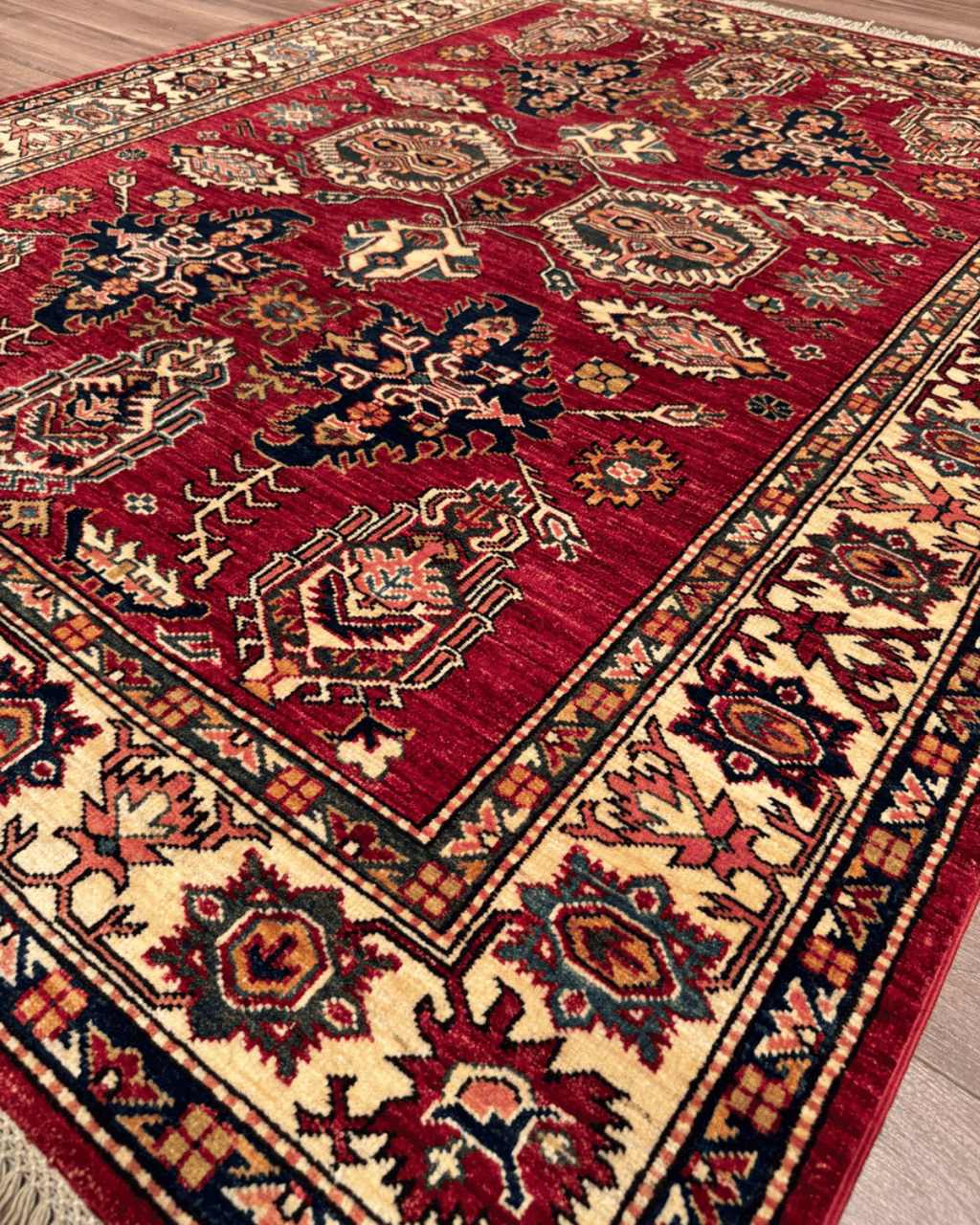 Shirvan Hand-Knotted Wool Rug 4' 9" x 6' 3"