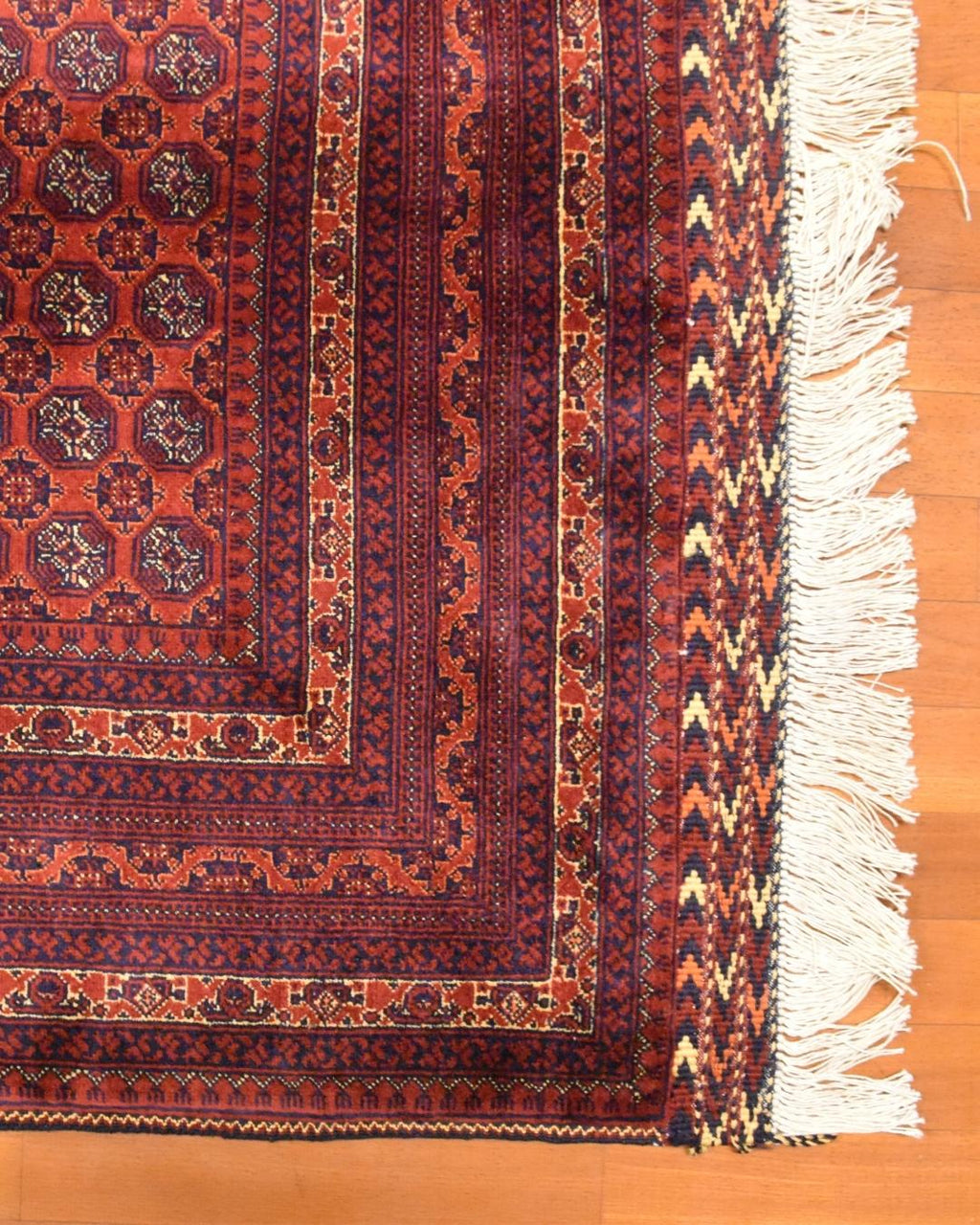 Afghan Bilcik Style Hand-Knotted Wool Rug 4' 9" x 6' 4"