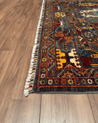 Tapis en laine style afghan 55 x 146 cm