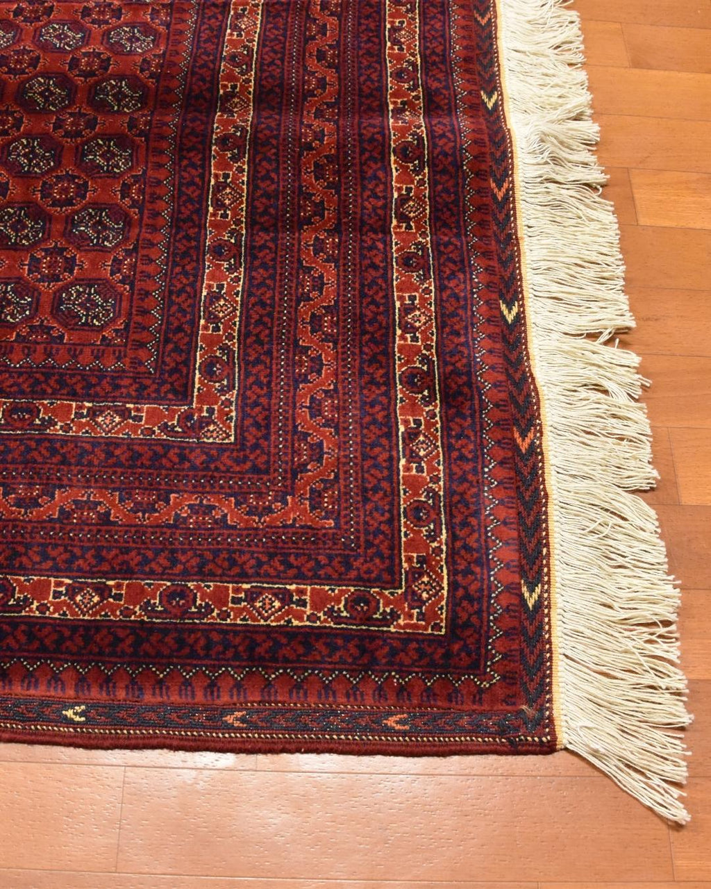 Afghan Bilcik Style Hand-Knotted Wool Rug 4' 7" x 6' 5"