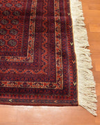 Afghan Bilcik Style Hand-Knotted Wool Rug 4' 7" x 6' 5"