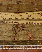 Sultani Hand-Knotted Wool Rug 5' x 8'