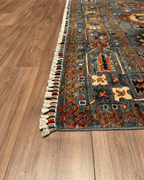 Veziri Hand-Knotted Wool Rug 5' 6" x 8' 8"