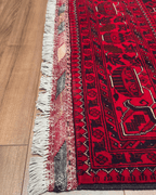 Tapis en laine style afghan 55 x 146 cm