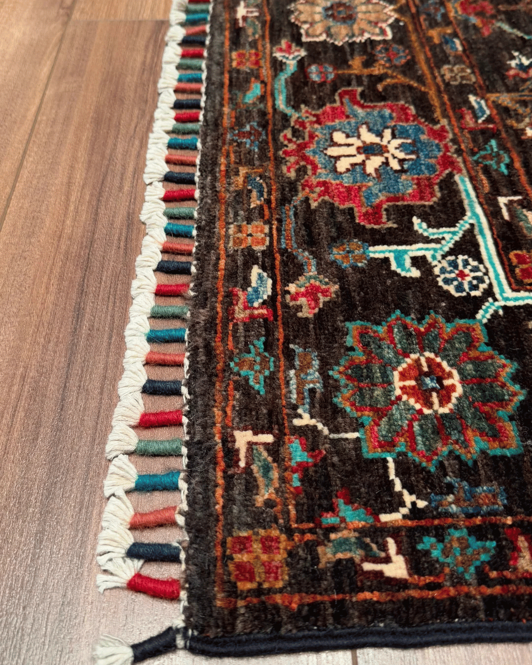 Sultani Hand-Knotted Wool Rug 3' 3" x 4' 5"