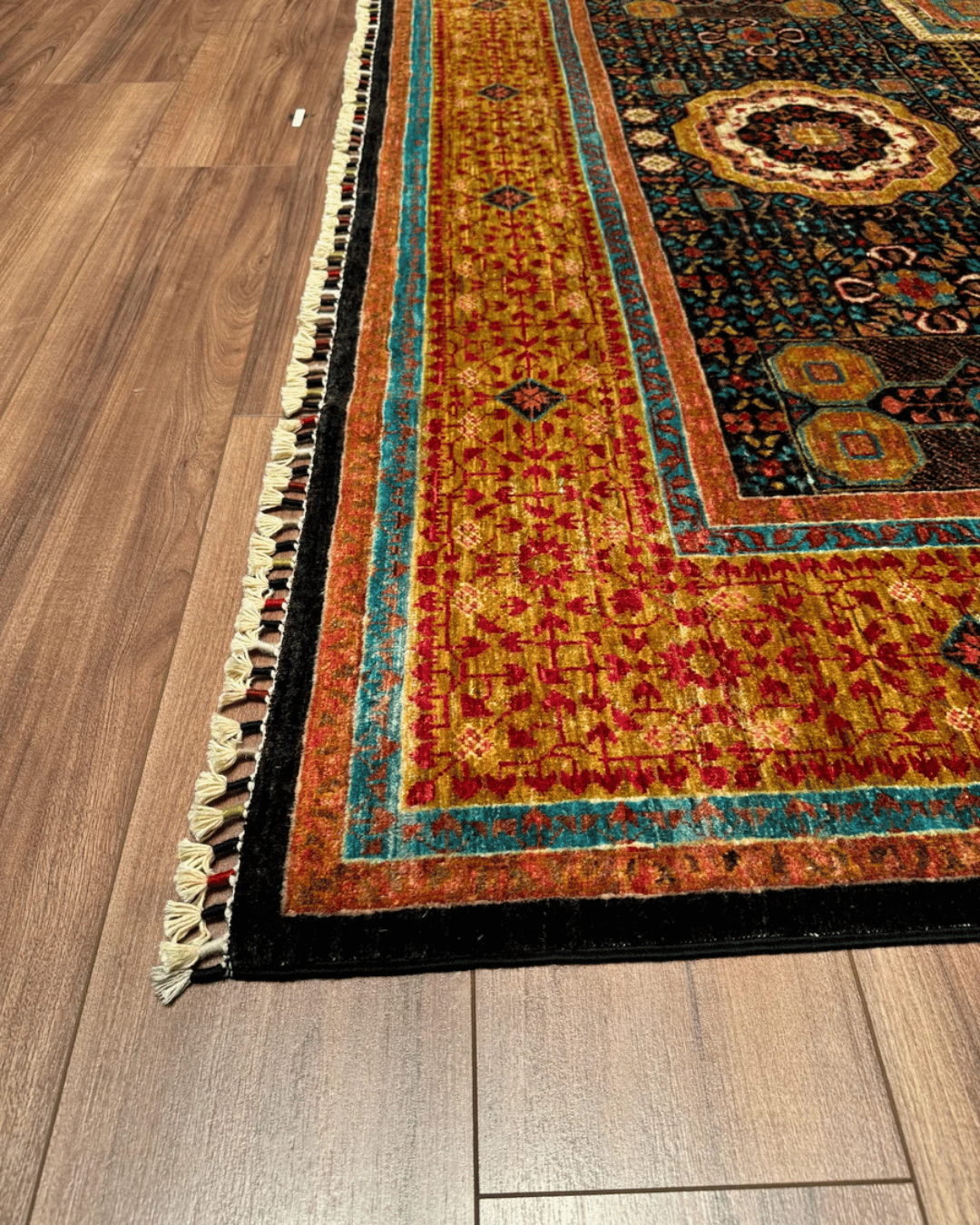 Mamluk Hand-Knotted Wool Rug 6' 7" x 9' 5"
