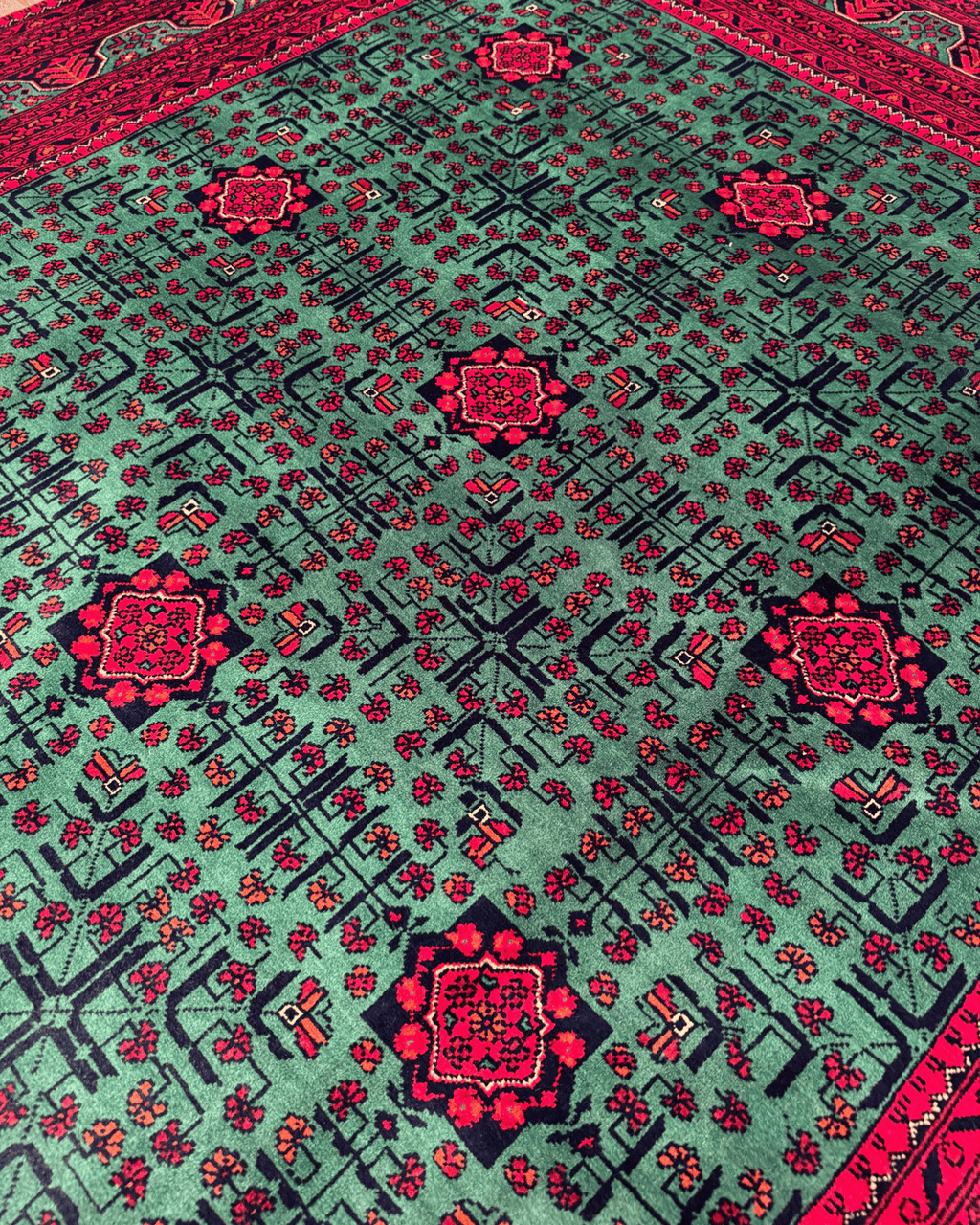 Wolle im afghanischen Stil 1,8x4,8ft – 55x146cm