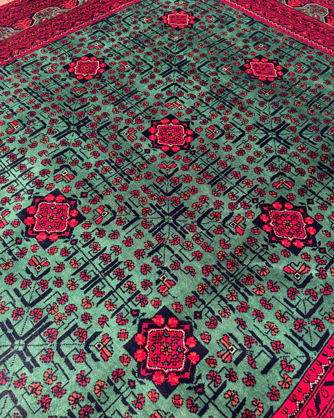 Wolle im afghanischen Stil 1,8x4,8ft – 55x146cm