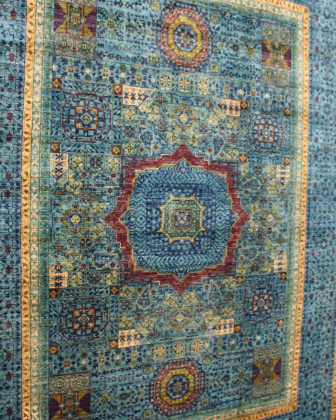 Mamluk Hand-Knotted Wool Rug 5' 2" x 6' 8"