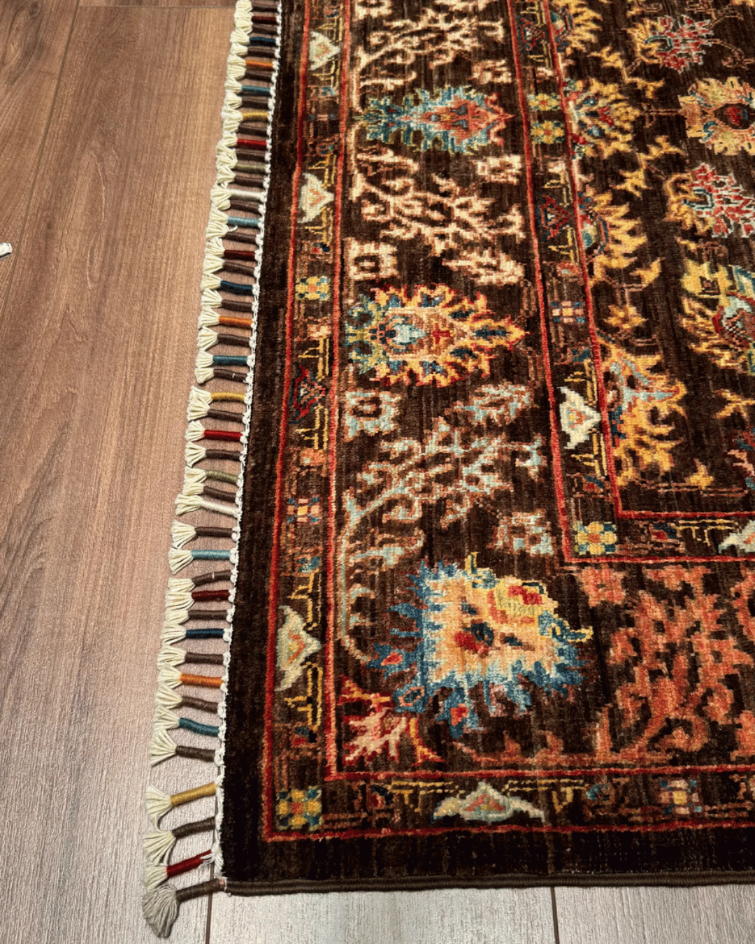 Mamluk Hand-Knotted Wool Rug 4' 1" x 6' 1"