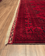 Handwoven Afghan Style Wool Rug 9' 6" x 12' 5"