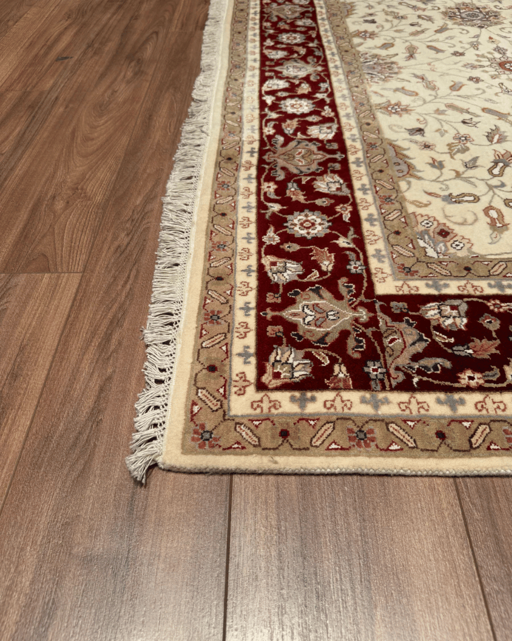 Tapis en laine style afghan 55 x 146 cm