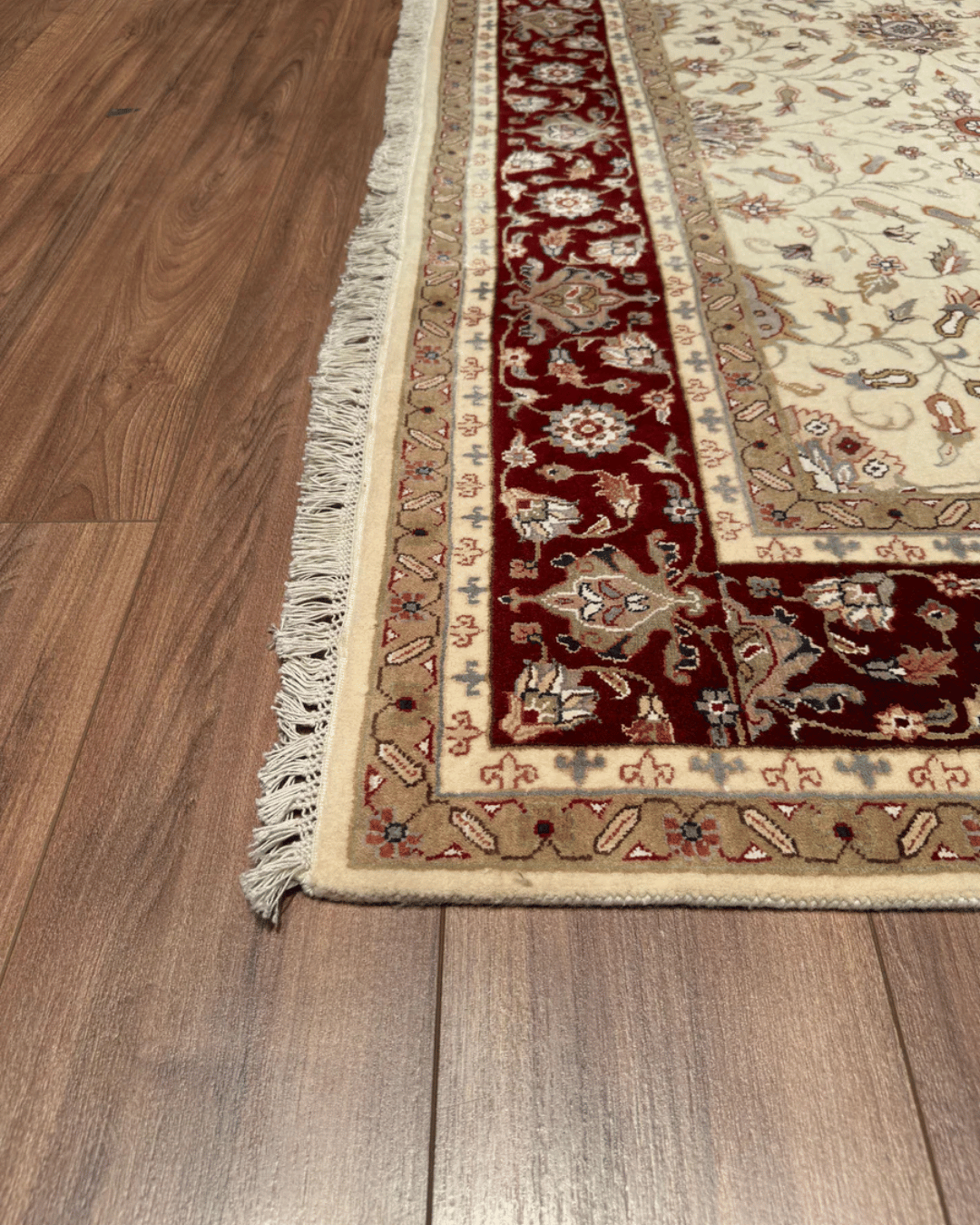 Tapis en laine style afghan 55 x 146 cm