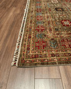 Veziri Hand-Knotted Wool Rug 6' 7" x 9' 9"